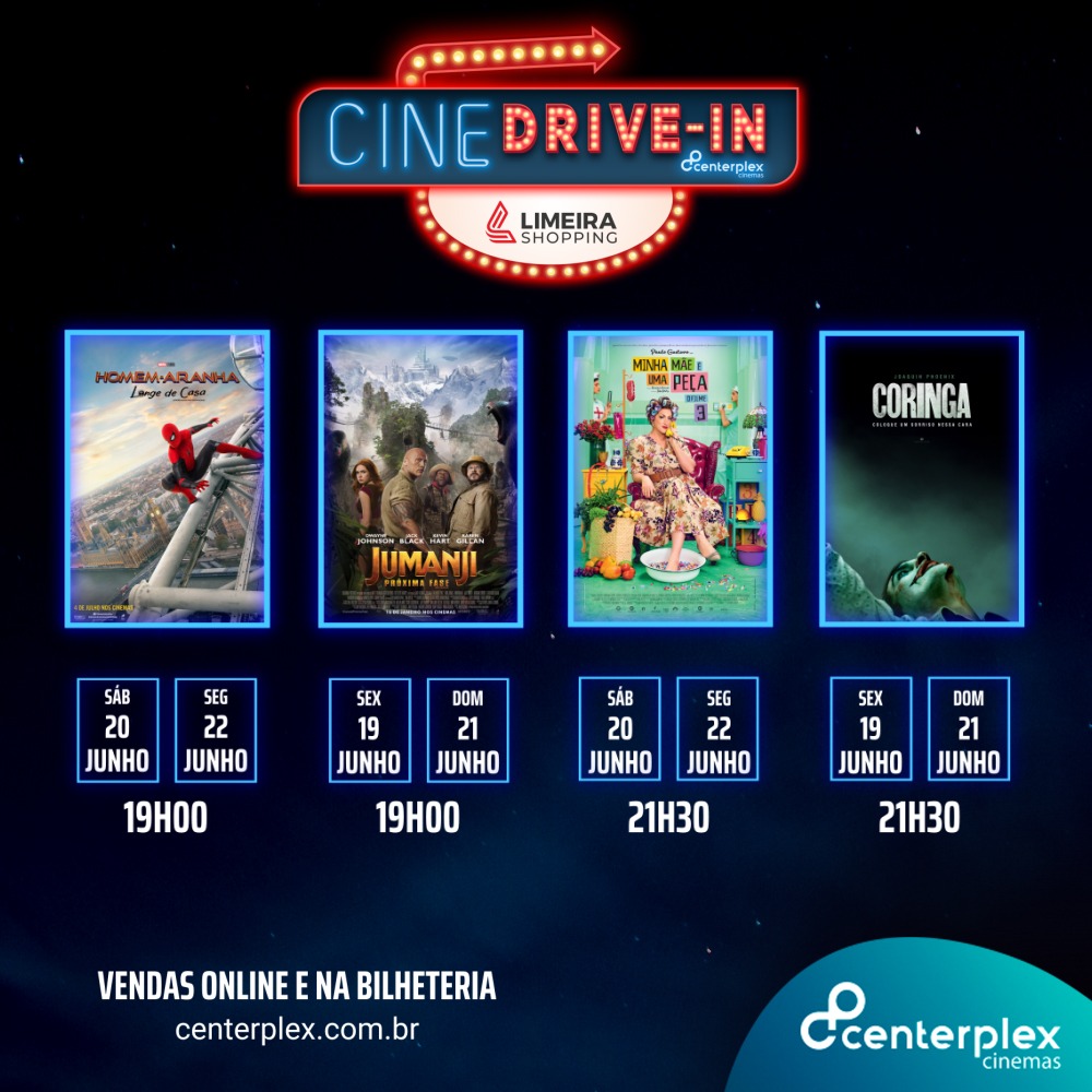 Cine Drive-In: confira os filmes em cartaz nesta semana