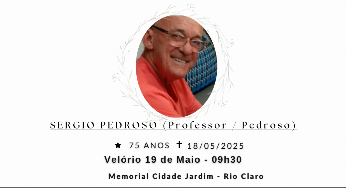 Falecimentos deste domingo 18/05/2025 - Grupo Rio Claro SP