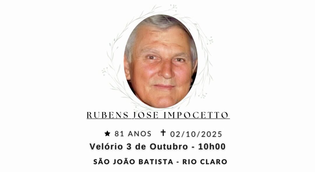Falecimentos desta quinta-feira 02/10/2025 - Grupo Rio Claro SP Falecimentos desta quinta-feira 02/10/2025 - Grupo Rio Claro SP