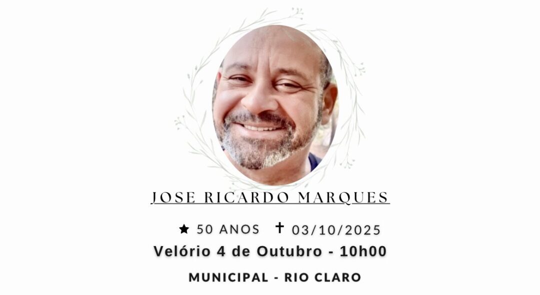 Falecimentos desta sexta-feira 03/10/2025 - Grupo Rio Claro SP Falecimentos desta sexta-feira 03/10/2025 - Grupo Rio Claro SP