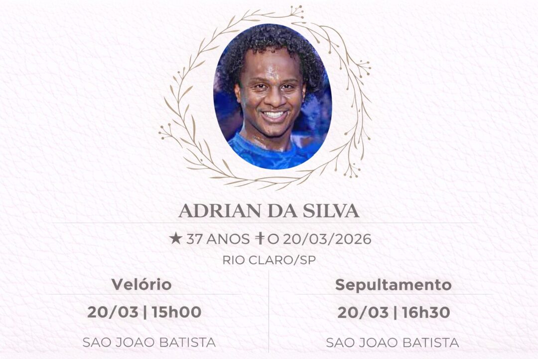 Falecimentos desta sexta-feira 20/03/2026 - Grupo Rio Claro SP Falecimentos desta sexta-feira 20/03/2026 - Grupo Rio Claro SP