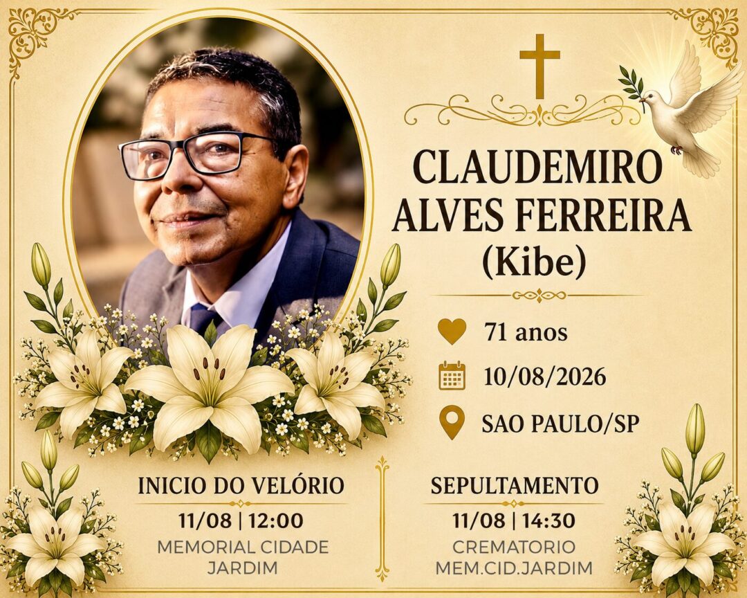 Falecimentos desta segunda-feira 10/08/2026 - Grupo Rio Claro SP Falecimentos desta segunda-feira 10/08/2026 - Grupo Rio Claro SP