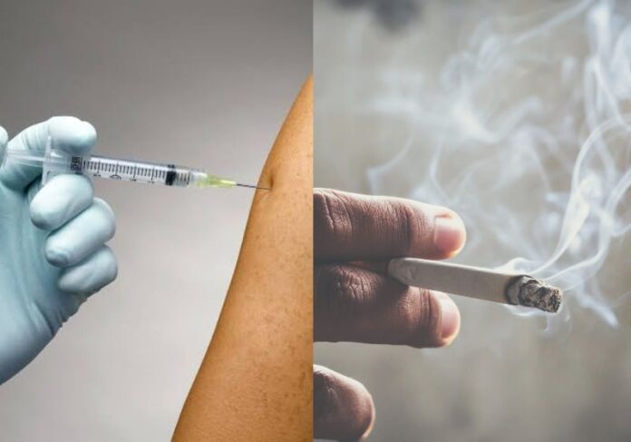 Vacinação e consumo de cigarro