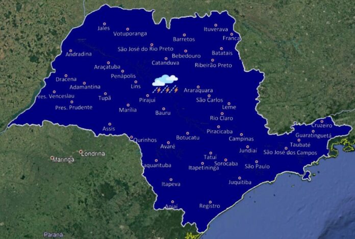Mapa do estado de São Paulo